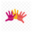 Colorful Hands Icon
