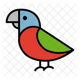 Colorful parrot  Icon
