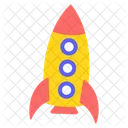 Colorful Rocket  Icon