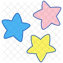 Colorful stars  Icon