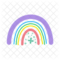 Colorfull rainbow  Icon