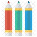 Colors Pencil Stationary Icon