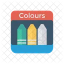 Colors Pencil Drawing Icon