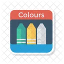 Colors Pencil Drawing Icon