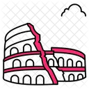 Travel Colosseum Architecture Icon
