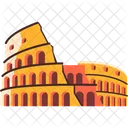 Colosseum Rome Italy Icon