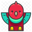 Colourful Bird Animal Icon