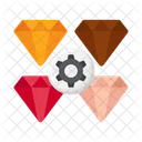Colourful Diamonds Icon