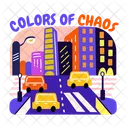 Colours Of Chaos Urban Art Graffiti Icon