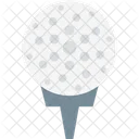 Colpo Di Golf Golf Sul Tee Tee Da Golf Icon