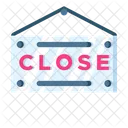 Close Sign Colse Signboard Close Hanger Board Icon