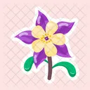 Columbine Flower  Icon