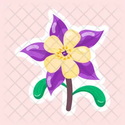 Columbine Flower  Icon