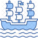 Columbus Day Ship Holidays Icon