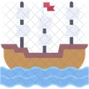 Columbus Day Ship Holidays Icon