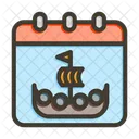 Columbus Day Celebration Icon