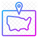 Columbus Map  Icon