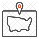 Columbus Map  Icon
