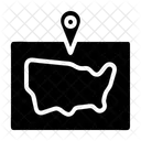Columbus Map  Icon