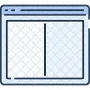 Website Wireframe Webpage Wireframe Column Structure Icon