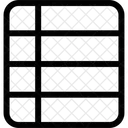 Columna Forma Tabular Cuadricula De Tabla Icono