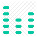 Promedio De Columnas Apiladas Tabla Grafico Icono