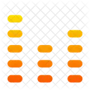 Promedio De Columnas Apiladas Tabla Grafico Icono