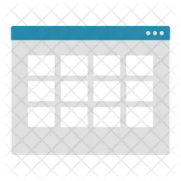 Cuadrícula de columnas  Icono