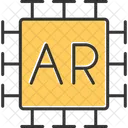 Ar Aumentado Cubo Ícone