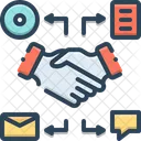 Comarketing Handshake Handgrip Icon