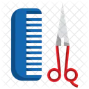 Comb And Scissors  Icon