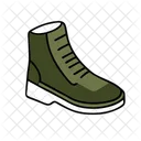 Combat Boots Footwear Military Icon