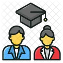 Combinar Estudio Estudio En Grupo Coeducacion Icono