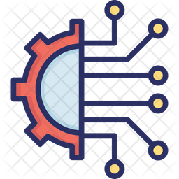Combine Data Icon - Download in Colored Outline Style