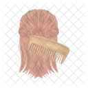 Combing Hair Hair Girl Icon