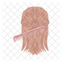 Combing Hair Hair Girl Icon