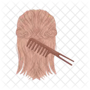 Combing Hair Hair Girl Icon