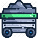 Combustible Mine Trolley Coal Icon