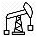Combustible Fossile Carburant Plate Forme Offshore Icône