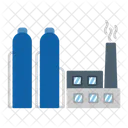 Combustibles Fosiles Mineria Fabrica Icono