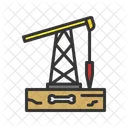 Combustibles Fossiles Exploitation Miniere Usine Icône