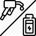 Combustível vs bateria  Ícone