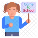 Come to School  Icon