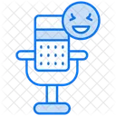 Comedian Microphone Live Podcast Funny Podcast Icon
