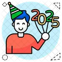 Comemorando Ano Novo Festa De Ano Novo Feliz Icon