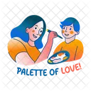 Comer Comida Amor De Mae Maternidade Icon