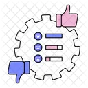 Retroalimentacion Del Usuario Bucle De Retroalimentacion De Inteligencia Artificial Retroalimentacion Del Aprendizaje Automatico Icono