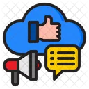 Red Social Medios Sociales Nube Icon