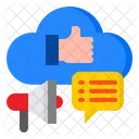 Red Social Medios Sociales Nube Icon