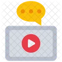 Comentarios de vídeo  Icono